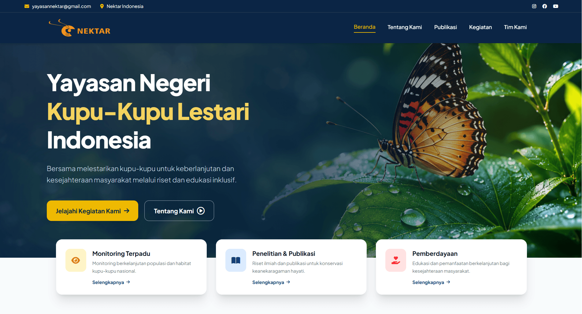 Nektar – Official Website for Indonesian Butterfly Conservation Foundation