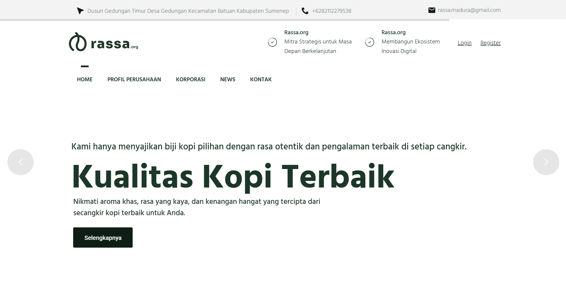 Rassa.org – Corporate Website & Digital Innovation Platform